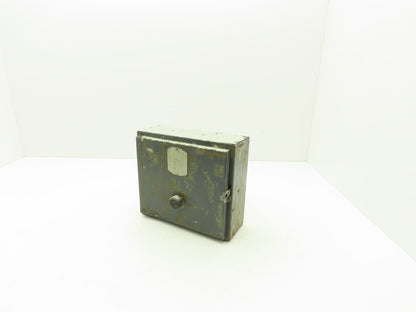 Square D 8736 RG8 Vintage Reversing Motor Starter 2Hp 600V Enclosure