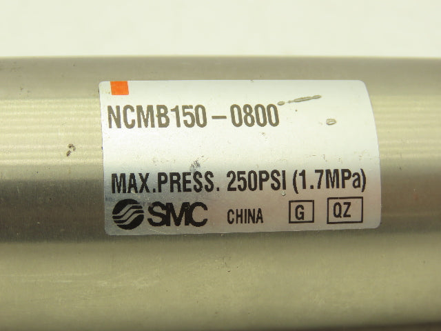 SMC NCMB150-0800 Round Pneumatic Air Cylinder 1.5" Bore 8" Stroke 250psi
