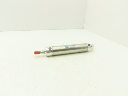 Ermanco 01.50 DPSR 5.000 Round Pneumatic Air Cylinder 1.5" Bore 5" Stroke 250psi