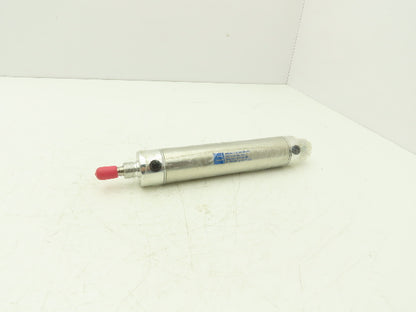 Ermanco 01.50 DPSR 5.000 Round Pneumatic Air Cylinder 1.5" Bore 5" Stroke 250psi