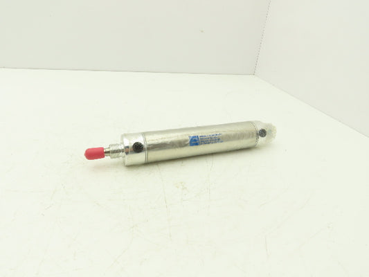 Ermanco 01.50 DPSR 5.000 Round Pneumatic Air Cylinder 1.5" Bore 5" Stroke 250psi