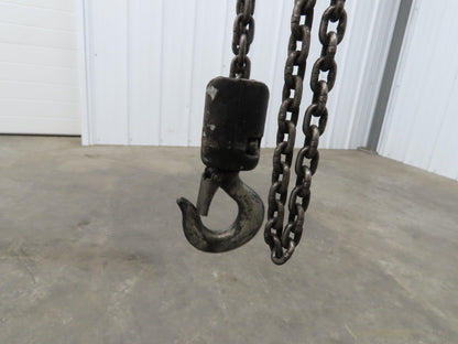 CM ShopAir 600 Lb Pneumatic Air Pendant Chain Hoist 10' Lift 90psi 16FPM