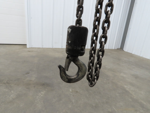 CM ShopAir 600 Lb Pneumatic Air Pendant Chain Hoist 10' Lift 90psi 16FPM