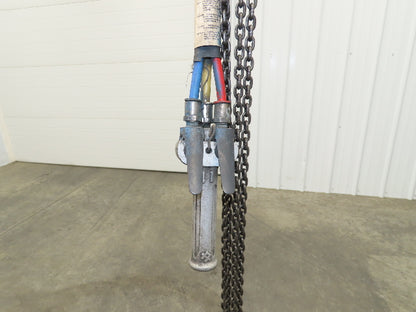 CM ShopAir 600 Lb Pneumatic Air Pendant Chain Hoist 10' Lift 90psi 16FPM