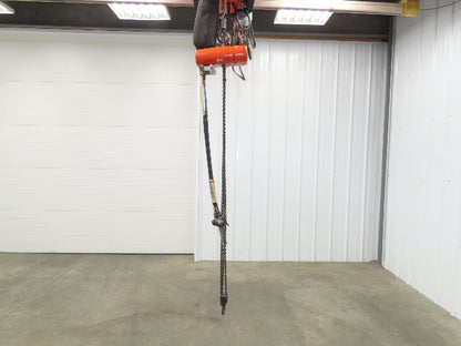 CM ShopAir 600 Lb Pneumatic Air Pendant Chain Hoist 10' Lift 90psi 16FPM