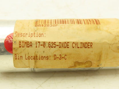 Bimba 170.625-DXDE Double Rod Pneumatic Air Cylinder 1.5" Bore 5/8" Stroke