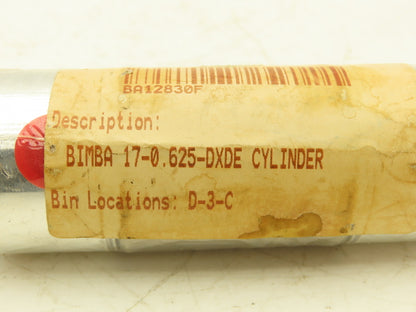 Bimba 170.625-DXDE Double Rod Pneumatic Air Cylinder 1.5" Bore 5/8" Stroke
