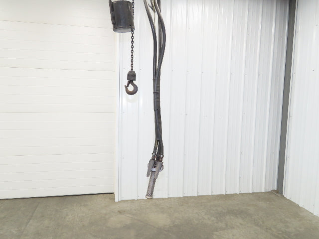 CM ShopAir 300 Lb Pneumatic Air Pendant Chain Hoist 5' Lift 90psi 32FPM