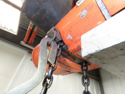 CM ShopAir 300 Lb Pneumatic Air Pendant Chain Hoist 5' Lift 90psi 32FPM