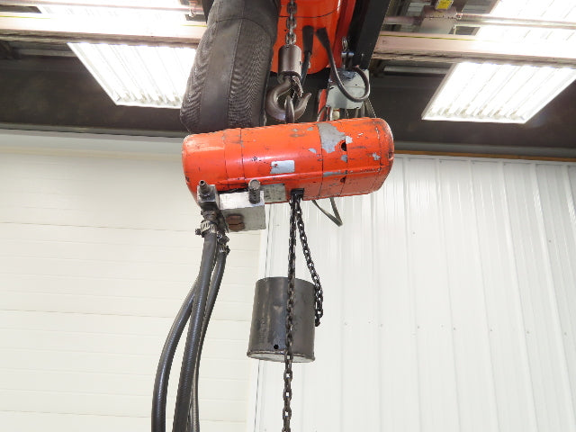 CM ShopAir 300 Lb Pneumatic Air Pendant Chain Hoist 5' Lift 90psi 32FPM