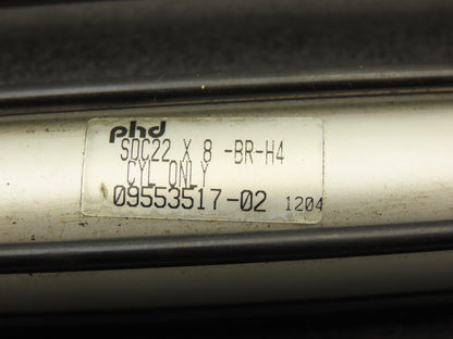 PHD SDC22X8-BR-H4 Pneumatic Air Slide Cylinder 1/4" Rod 10.25" Stroke 3/8" Shaft