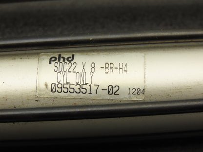 PHD SDC22X8-BR-H4 Pneumatic Air Slide Cylinder 1/4" Rod 10.25" Stroke 3/8" Shaft