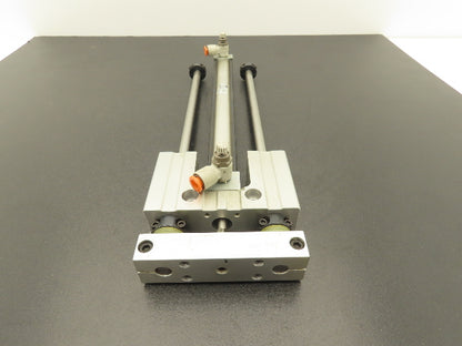 PHD SDC22X8-BR-H4 Pneumatic Air Slide Cylinder 1/4" Rod 10.25" Stroke 3/8" Shaft