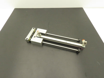 PHD SDC22X8-BR-H4 Pneumatic Air Slide Cylinder 1/4" Rod 10.25" Stroke 3/8" Shaft