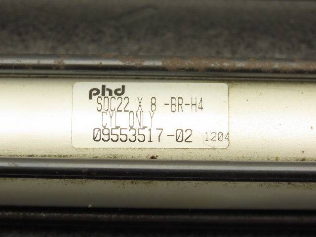 PHD SDC22X8-BR-H4 Pneumatic Air Slide Cylinder 1/4" Rod 10.25" Stroke 3/8" Shaft
