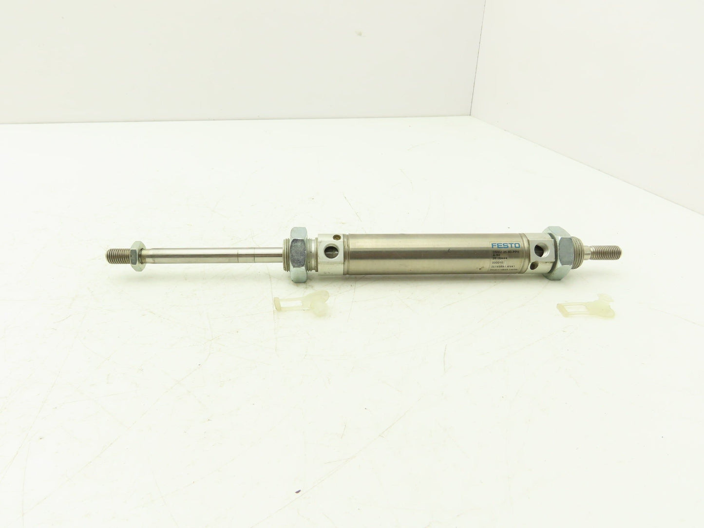 Desto DSNU-25-80-PPV-A-S2 Double Rod Pneumatic Air Cylinder 80mm Stroke 145psi