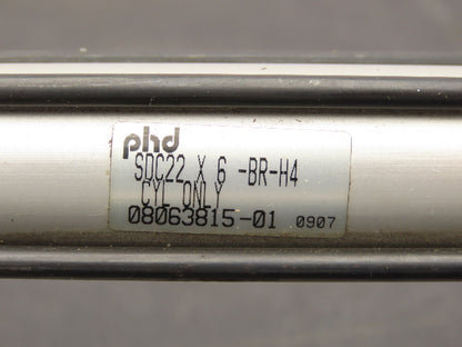 PHD SDC22 x 6-BR Pneumatic Thruster Slide Cylinder 6" Stroke