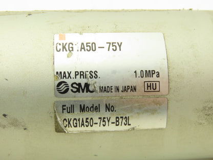 SMC CKG1A50-75Y Pneumatic Air Clamp Cylinder 50mm Bore 75mm Stroke 145psi