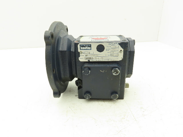 Ohio Gear BMQ813-15-L-56 Gearbox 15:1 Reducer 1/2Hp 116rpm 56C LH Output