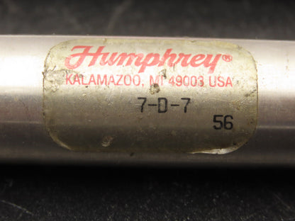 Humphrey 7-D-7 Pneumatic Air Cylinder 3/4" Bore 7" Stroke 200psi Lot of 3
