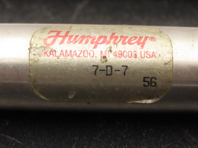 Humphrey 7-D-7 Pneumatic Air Cylinder 3/4" Bore 7" Stroke 200psi Lot of 3