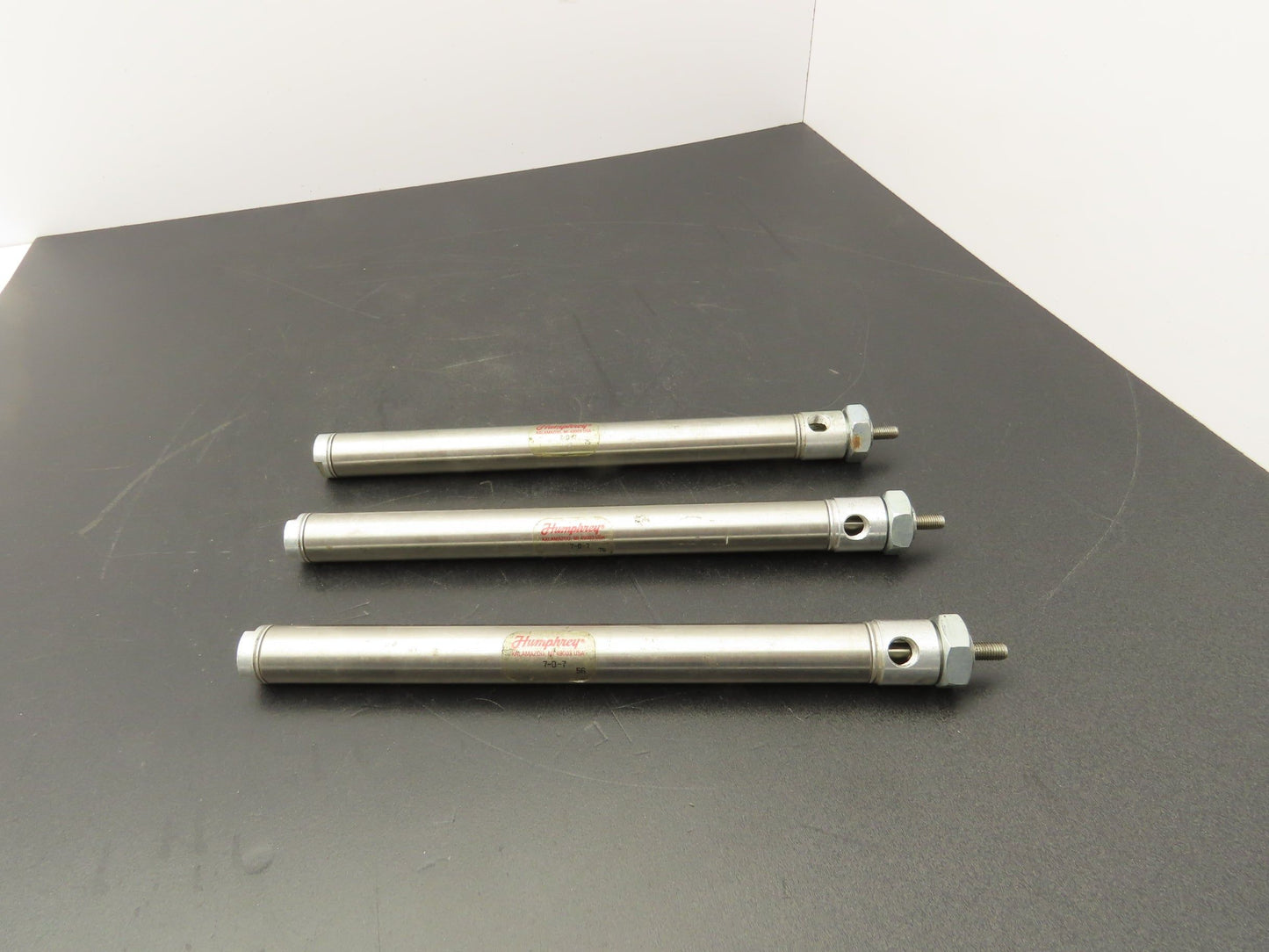 Humphrey 7-D-7 Pneumatic Air Cylinder 3/4" Bore 7" Stroke 200psi Lot of 3