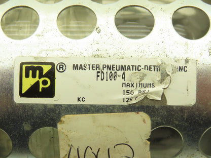 Master Pneumatic FD100-4 Filter Assembly 1/2" NPT 150 psi 125°F