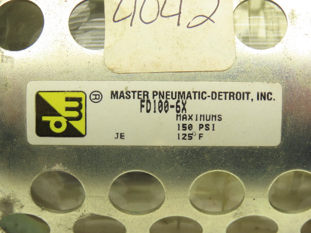 Master Pneumatic FD100-6X Filter Assembly 1/2" NPT 150 psi 125°F