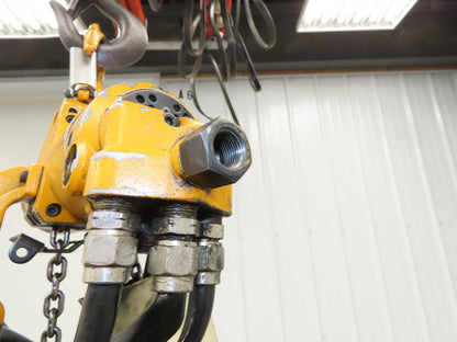 Harrington AH500M 1/4 Ton 500 Lb Pneumatic Air Chain Hoist 10' Lift 90psi