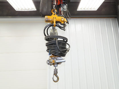 Harrington AH500M 1/4 Ton 500 Lb Pneumatic Air Chain Hoist 10' Lift 90psi