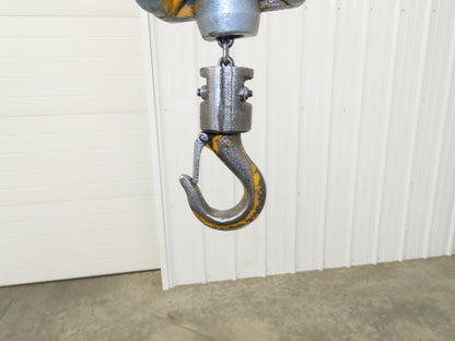 Harrington AH500M 1/4 Ton 500 Lb Pneumatic Air Chain Hoist 10' Lift 90psi