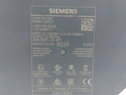 Various Mfr Power Supply 24VDC 10A Out 120/240VAC 1Ph In 240W Lot of 5