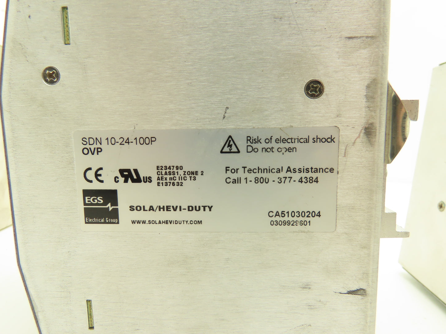 Various Mfr Power Supply 24VDC 10A Out 120/240VAC 1Ph In 240W Lot of 5