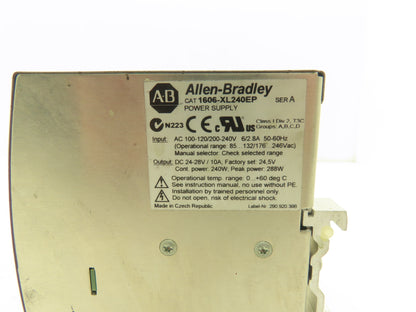 Various Mfr Power Supply 24VDC 10A Out 120/240VAC 1Ph In 240W Lot of 5