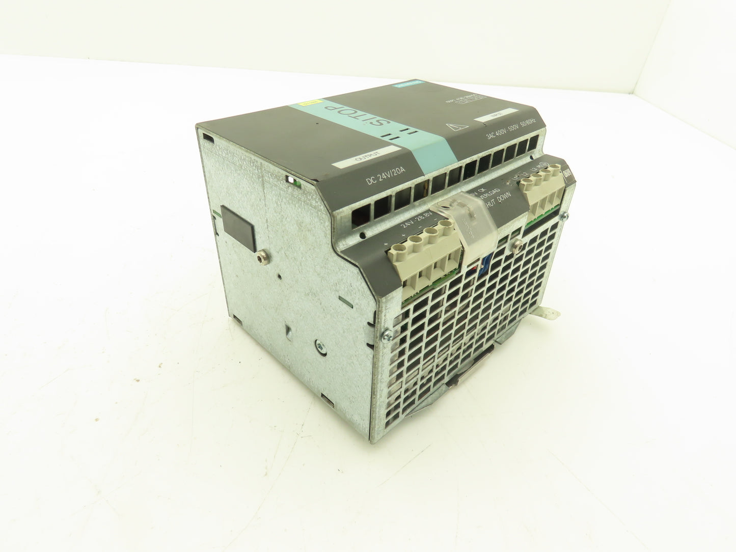 Siemens 6EP1436-3BA00 Sitop DC Power Supply 24VDC 20A Out 480VAC 3Ph 1.3A In