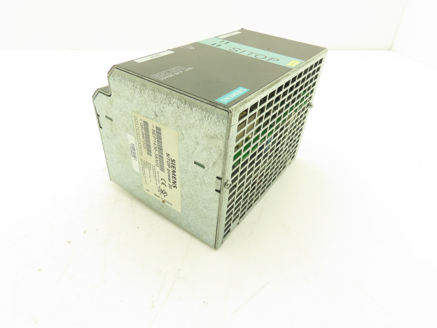 Siemens 6EP1436-3BA00 Sitop DC Power Supply 24VDC 20A Out 480VAC 3Ph 1.3A In