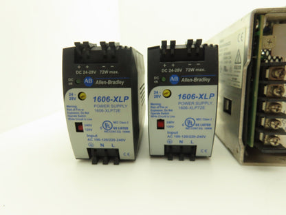 Various Mfr Power Supply 24VDC 3/3.75/4.5A Out 120/240VAC 1Ph In Lot of 7