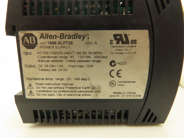 Various Mfr Power Supply 24VDC 3/3.75/4.5A Out 120/240VAC 1Ph In Lot of 7