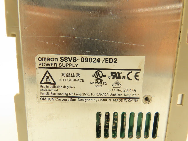 Various Mfr Power Supply 24VDC 3/3.75/4.5A Out 120/240VAC 1Ph In Lot of 7