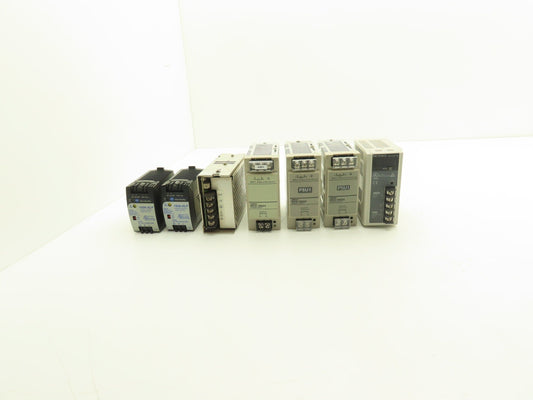 Various Mfr Power Supply 24VDC 3/3.75/4.5A Out 120/240VAC 1Ph In Lot of 7