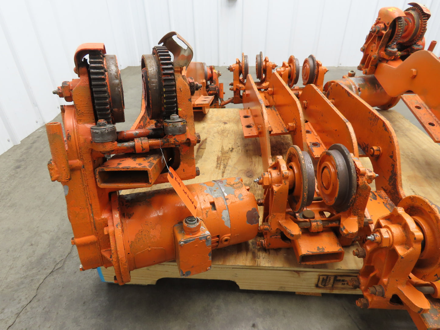 Cleveland Tramrail Bridge Crane Motorized End Truck Drive WA 5" Wheels  Set of 4