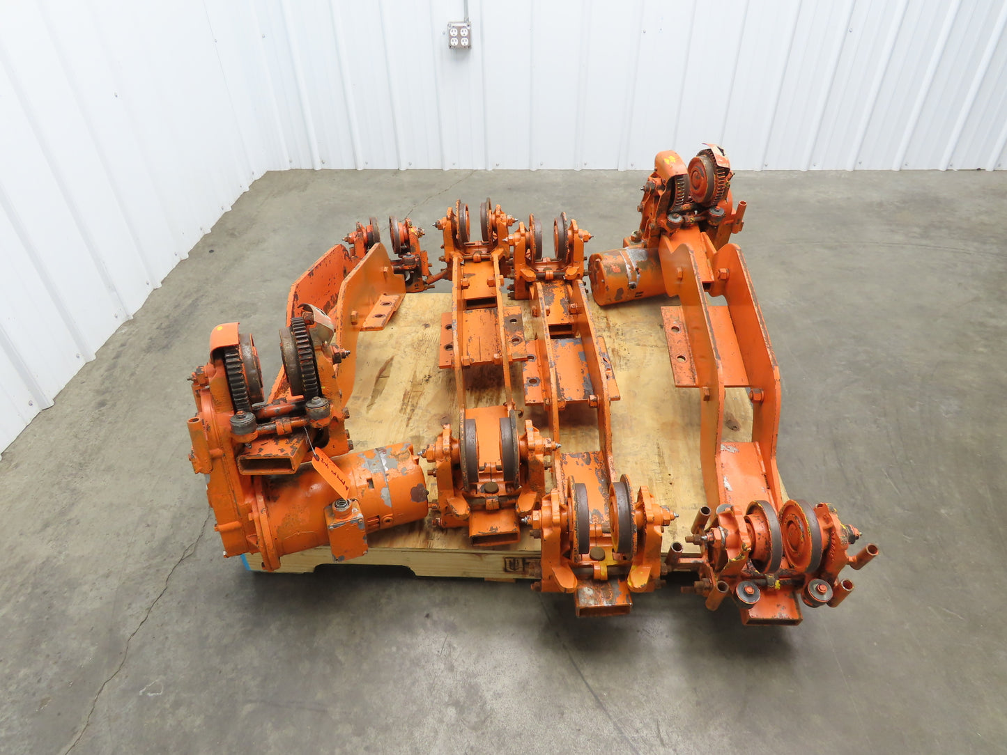 Cleveland Tramrail Bridge Crane Motorized End Truck Drive WA 5" Wheels  Set of 4