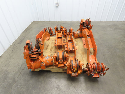Cleveland Tramrail Bridge Crane Motorized End Truck Drive WA 5" Wheels  Set of 4