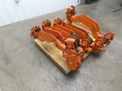 Cleveland Tramrail Bridge Crane Motorized End Truck Drive WA 5" Wheels  Set of 4