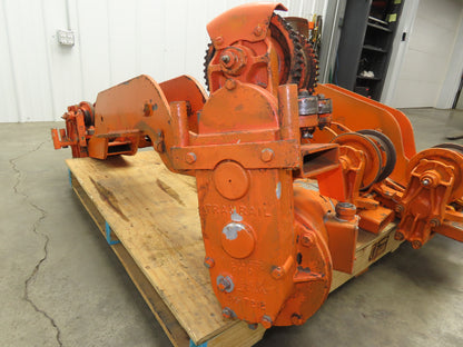 Cleveland Tramrail Bridge Crane Motorized End Truck Drive WA 5" Wheels  Set of 4
