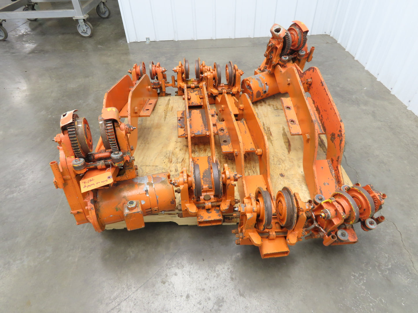 Cleveland Tramrail Bridge Crane Motorized End Truck Drive WA 5" Wheels  Set of 4