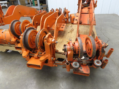 Cleveland Tramrail Bridge Crane Motorized End Truck Drive WA 5" Wheels  Set of 4