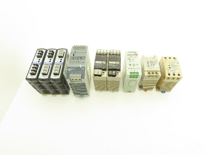 Various Mfr Power Supply 24VDC 2.5A Out 120/240VAC 1Ph In Lot of 9