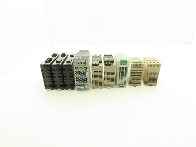 Various Mfr Power Supply 24VDC 2.5A Out 120/240VAC 1Ph In Lot of 9
