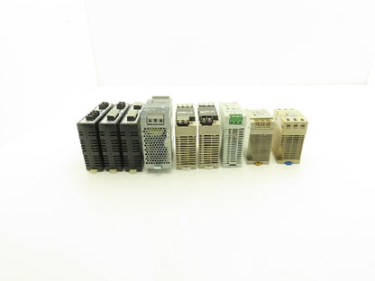 Various Mfr Power Supply 24VDC 2.5A Out 120/240VAC 1Ph In Lot of 9